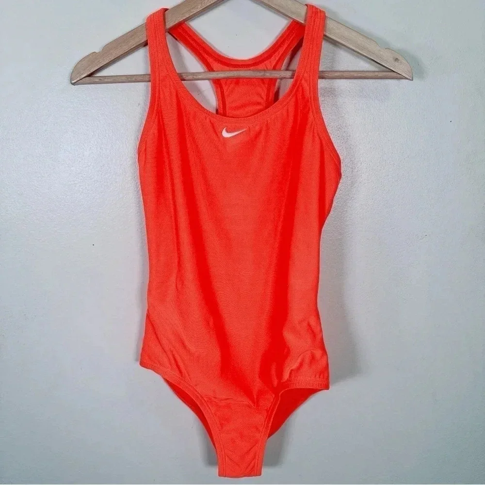 Nike Swim Girls' Essential Racerback One Piece Magic Ember